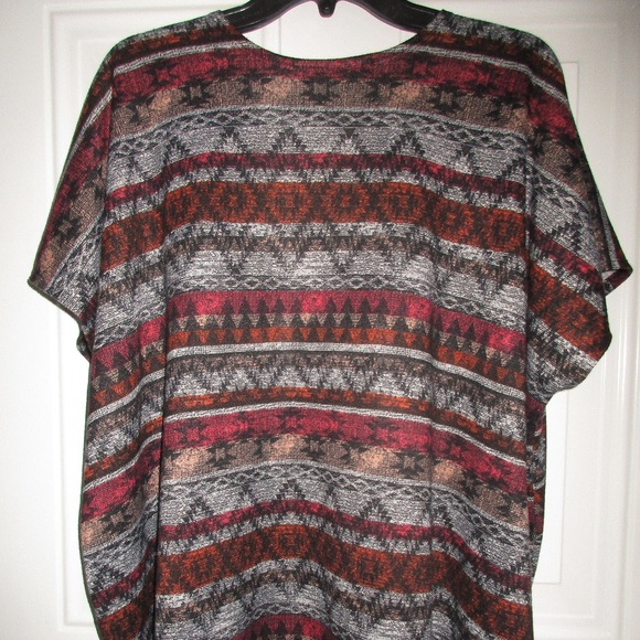 Absolute Angel New York Aztec  Light Knit Vest - Picture 2 of 4